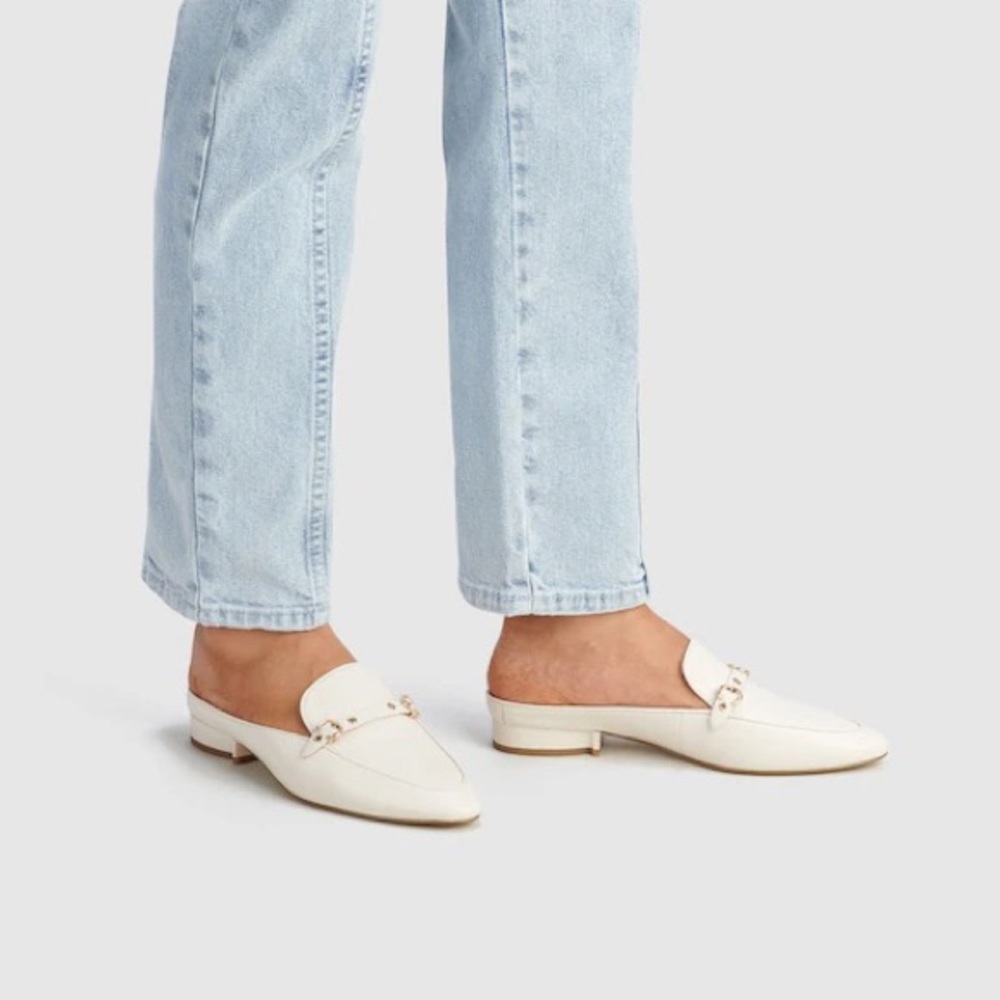 Coach Irene Mule; size 7.5B; cream